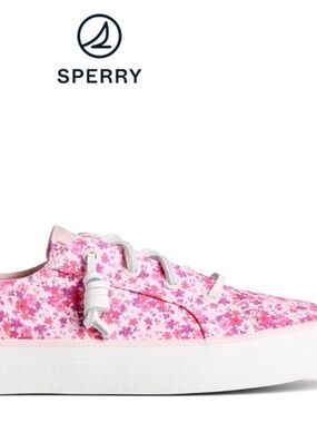 Sperry pink florals sneakers 7